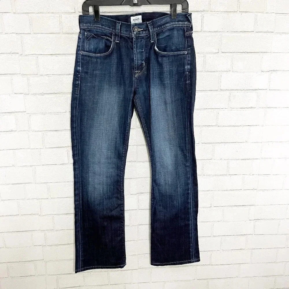 Hudson Men's Clifton 5 Pocket Bootcut Button Fly Jeans Men's Size 29 x 29